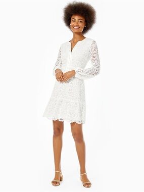 Lilly Pulitzer Lace wedding graduation Dress balloon rush sorority preference co